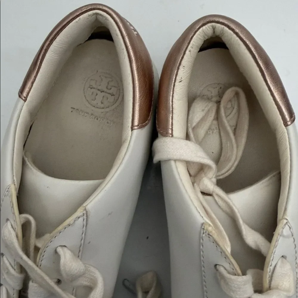 Tory Burch whith rose gold leather 7